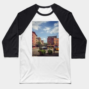 West Village Street Seventh Ave Manhattan NYC Baseball T-Shirt